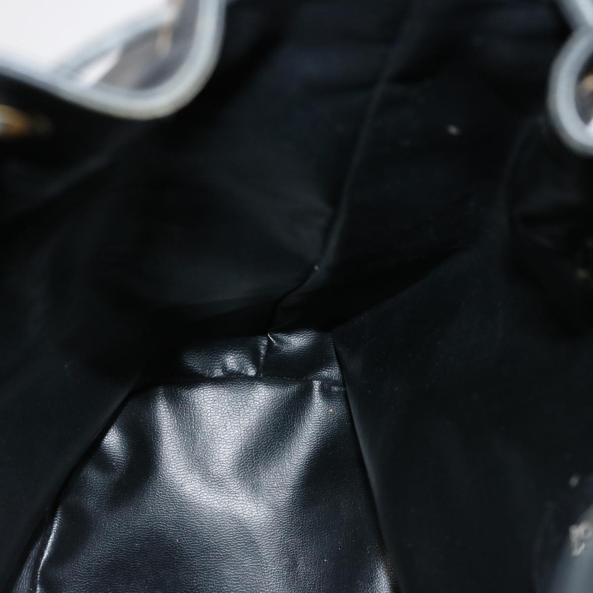 GUCCI Bamboo Hand Bag Leather 2way Black 001 2684 1657 75508