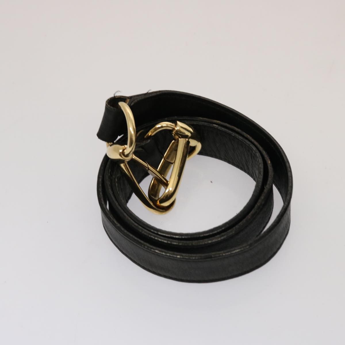 GUCCI Bamboo Hand Bag Leather 2way Black 001 2684 1657 75508