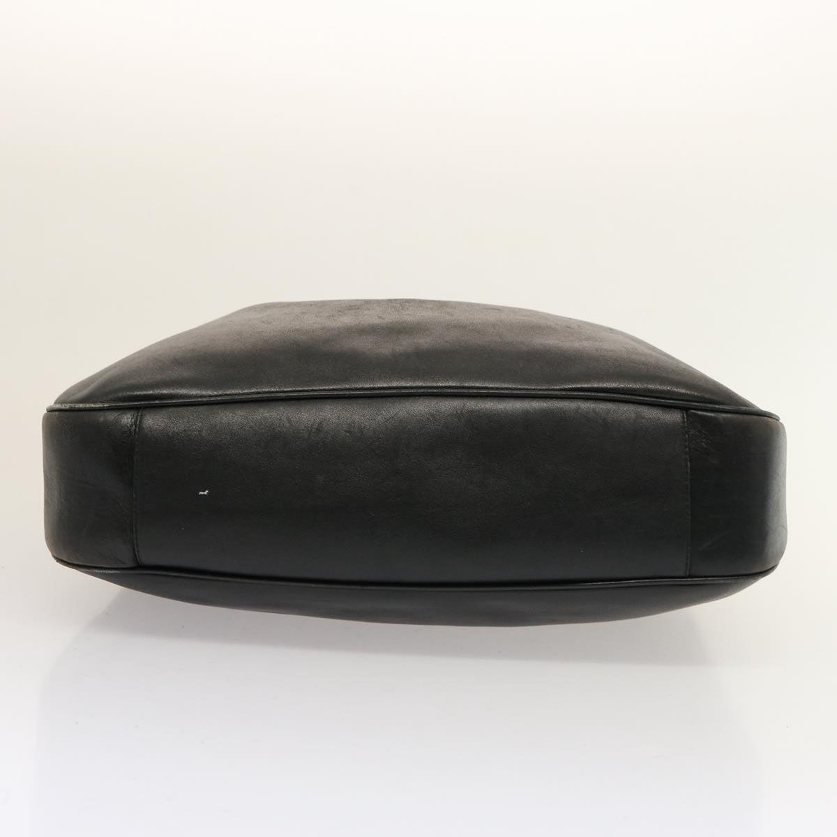 GUCCI Bamboo Hand Bag Leather 2way Black 001 2404 1577 75509