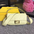 FI Baguette Nappa Cream For Women, Handbags, Shoulder And Crossbody Bags 10.6in/27cm FF 8BR600