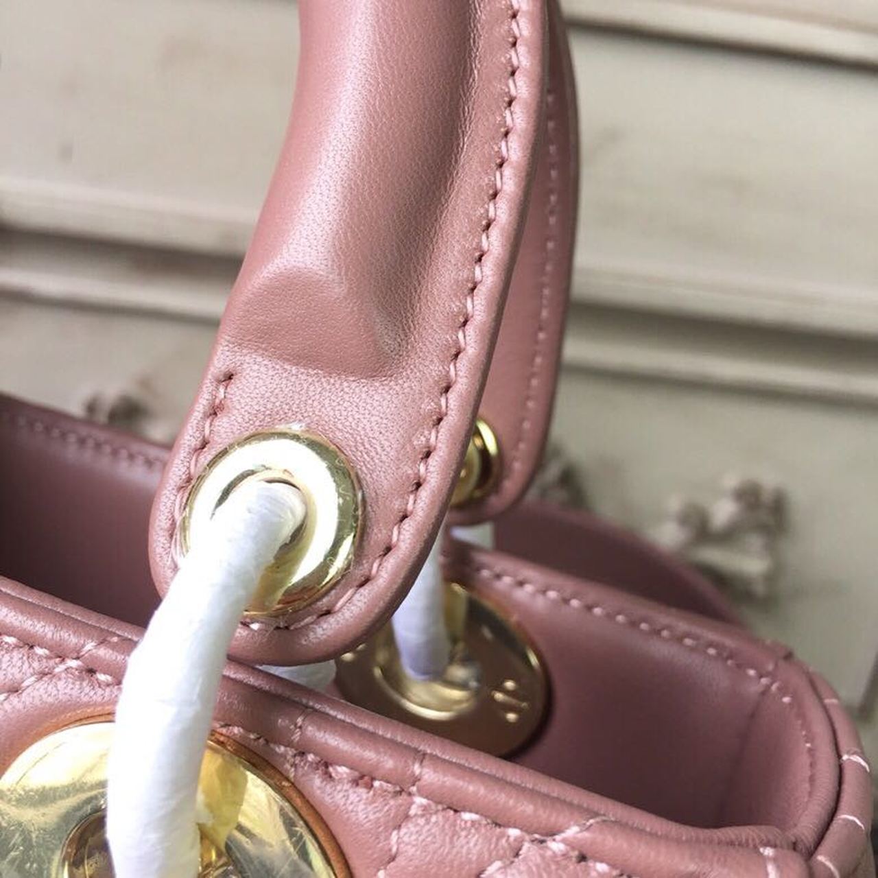 GLAMI MeGLAMIum Lady Bag Gold Toned Hardware Dusty Pink For Women 20cm/8in CD