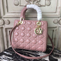 GLAMI MeGLAMIum Lady Bag Gold Toned Hardware Dusty Pink For Women 24cm/9in CD