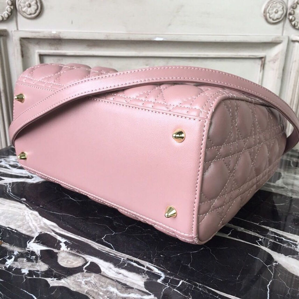 GLAMI MeGLAMIum Lady Bag Gold Toned Hardware Dusty Pink For Women 24cm/9in CD