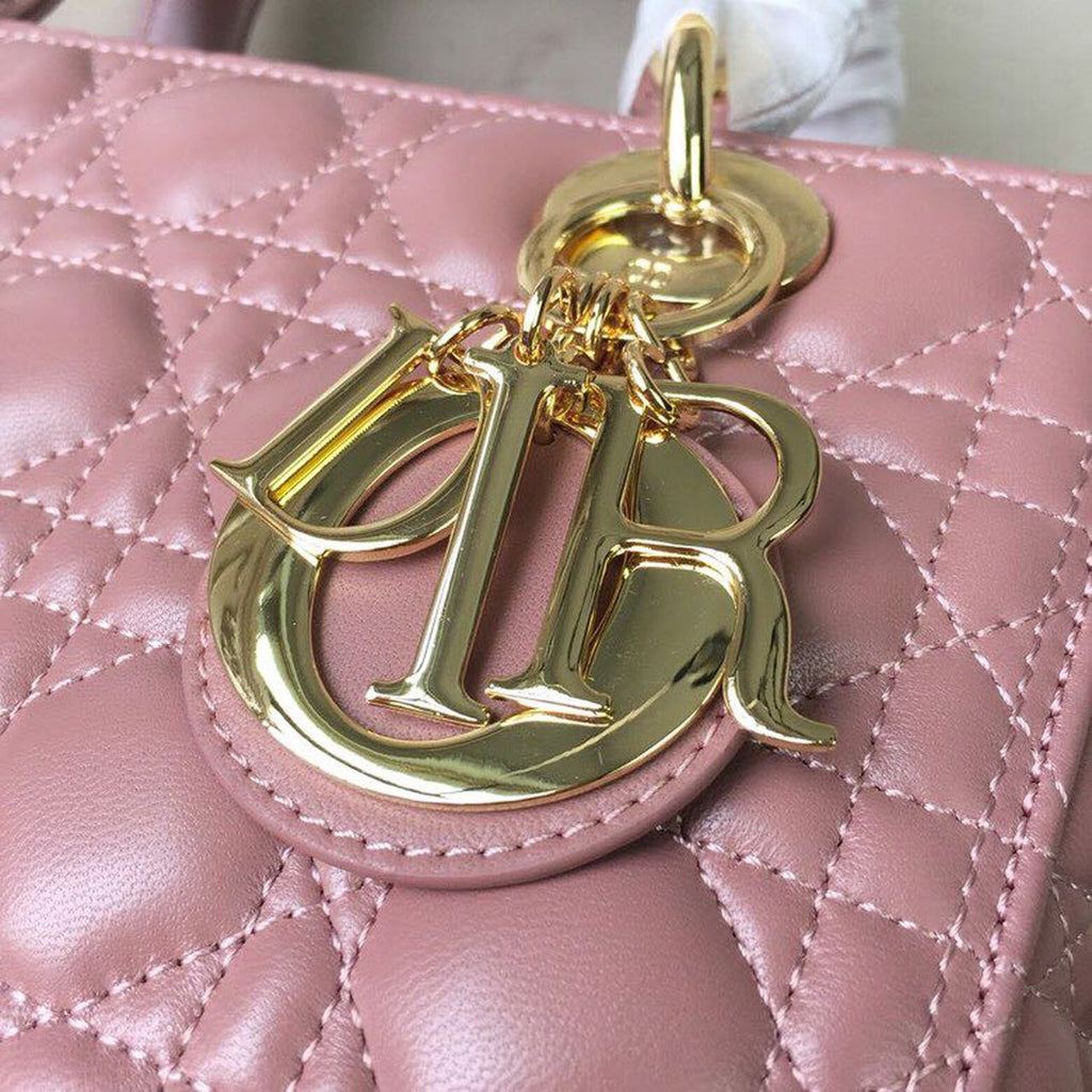 GLAMI MeGLAMIum Lady Bag Gold Toned Hardware Dusty Pink For Women 24cm/9in CD