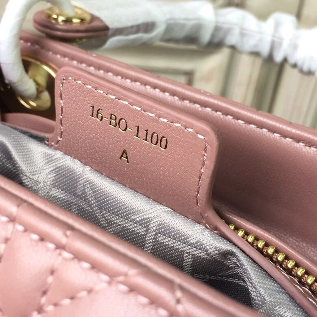 GLAMI MeGLAMIum Lady Bag Gold Toned Hardware Dusty Pink For Women 24cm/9in CD