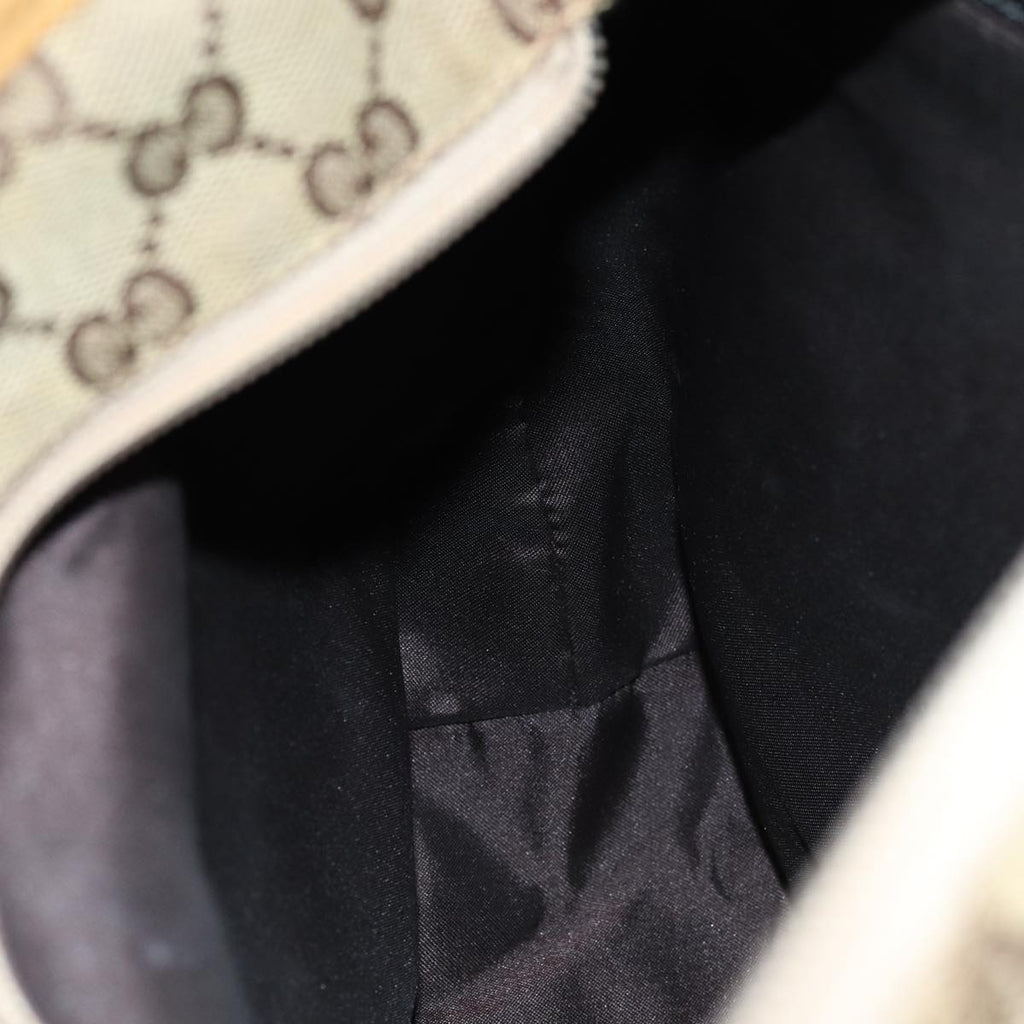GUCCI GG Canvas Sherry Line Tote Bag Beige Red Brown 019 0402 75588