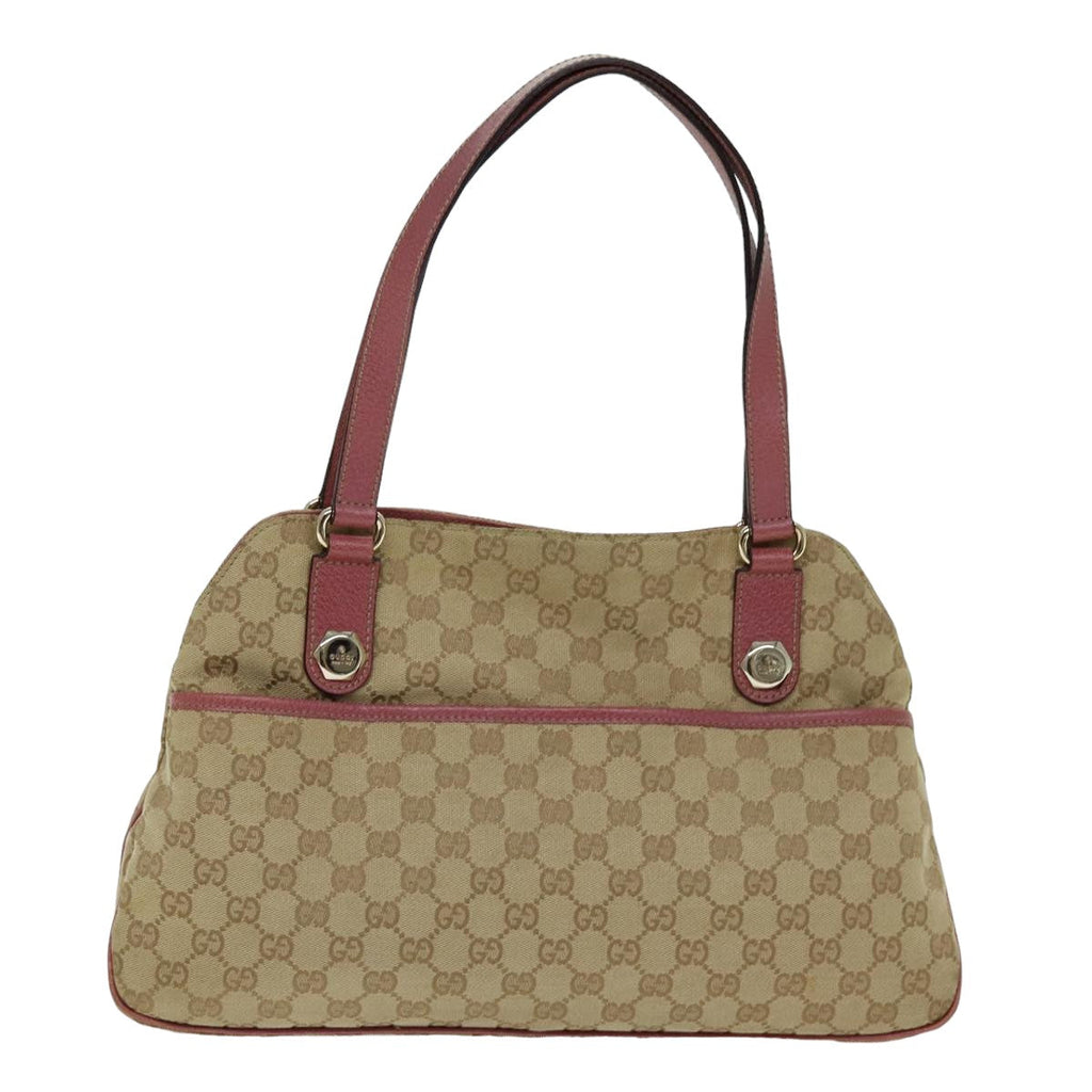 GUCCI GG Canvas Tote Bag Beige 163288 75592