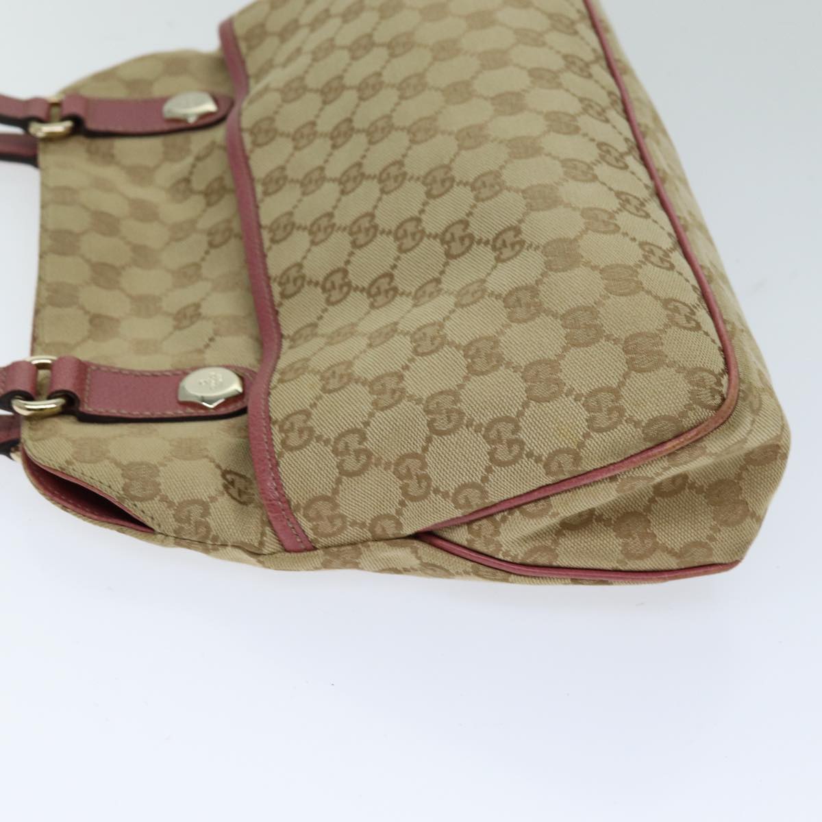 GUCCI GG Canvas Tote Bag Beige 163288 75592