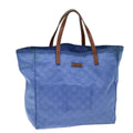 GUCCI GG Canvas Tote Bag Blue 282439 75595