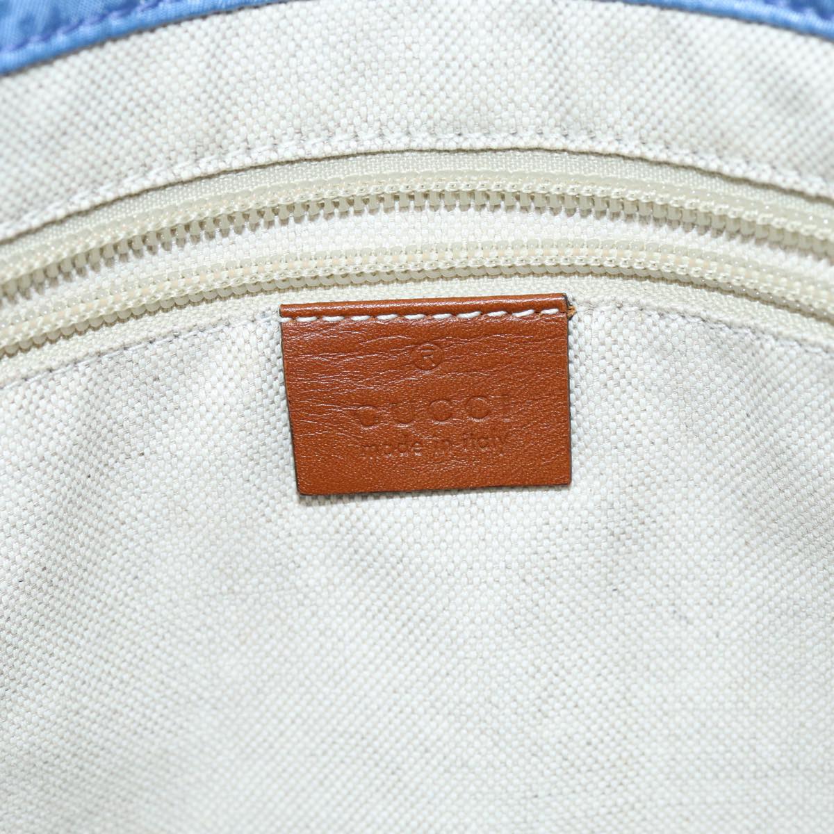 GUCCI GG Canvas Tote Bag Blue 282439 75595