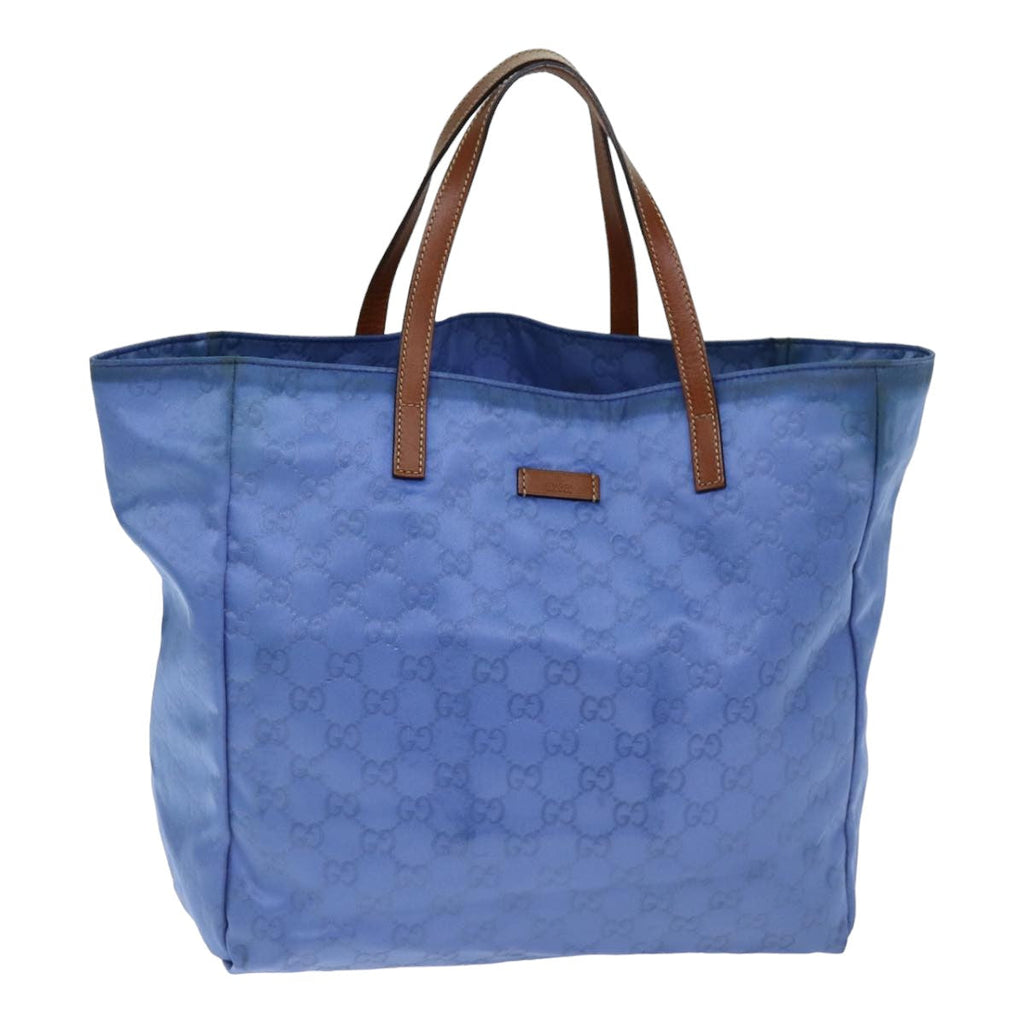 GUCCI GG Canvas Tote Bag Blue 282439 75595