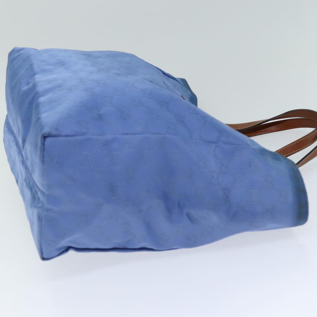 GUCCI GG Canvas Tote Bag Blue 282439 75595