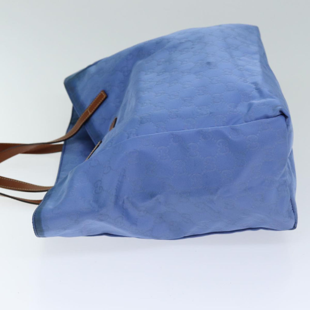 GUCCI GG Canvas Tote Bag Blue 282439 75595
