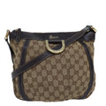GUCCI GG Canvas Shoulder Bag Beige 203257 75598
