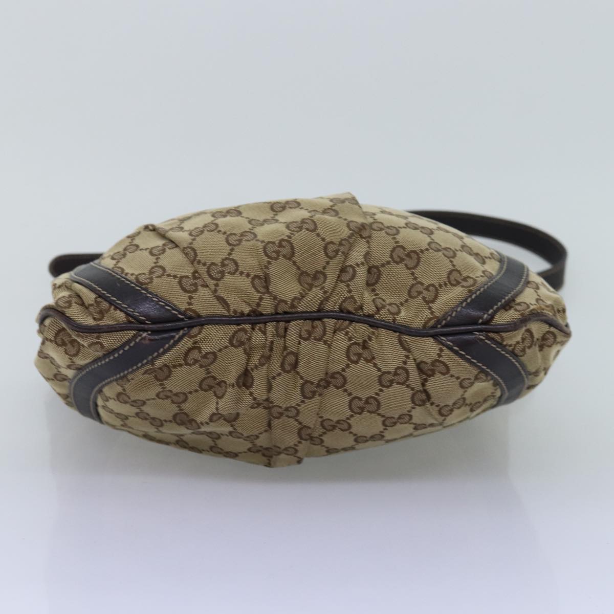 GUCCI GG Canvas Shoulder Bag Beige 203257 75598