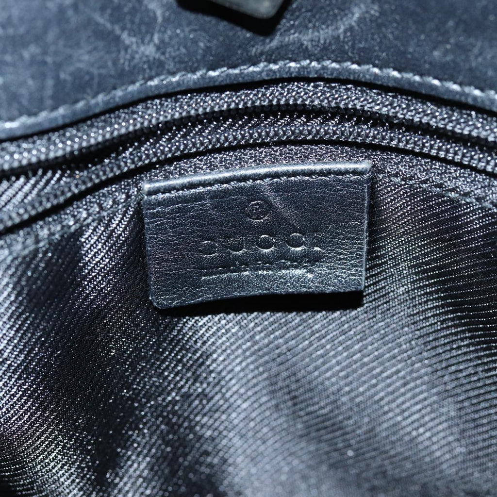 GUCCI GG Canvas Shoulder Bag Black 001 4231 75599