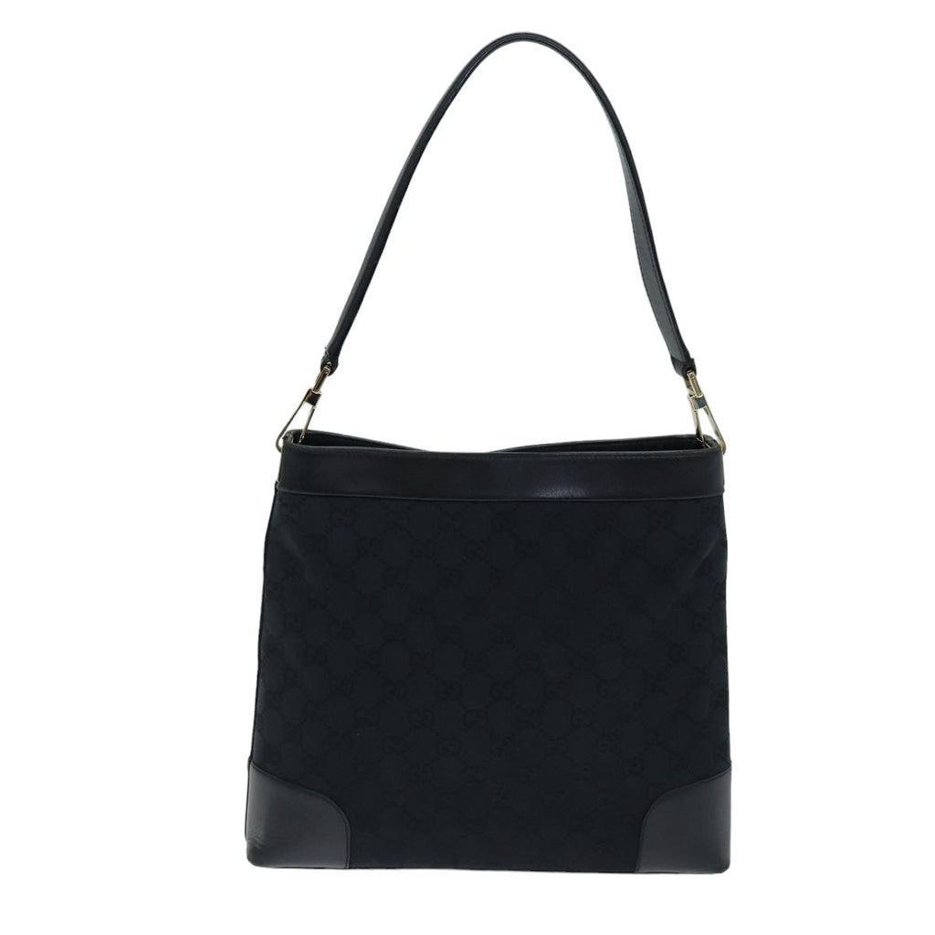 GUCCI GG Canvas Shoulder Bag Black 001 4231 75599