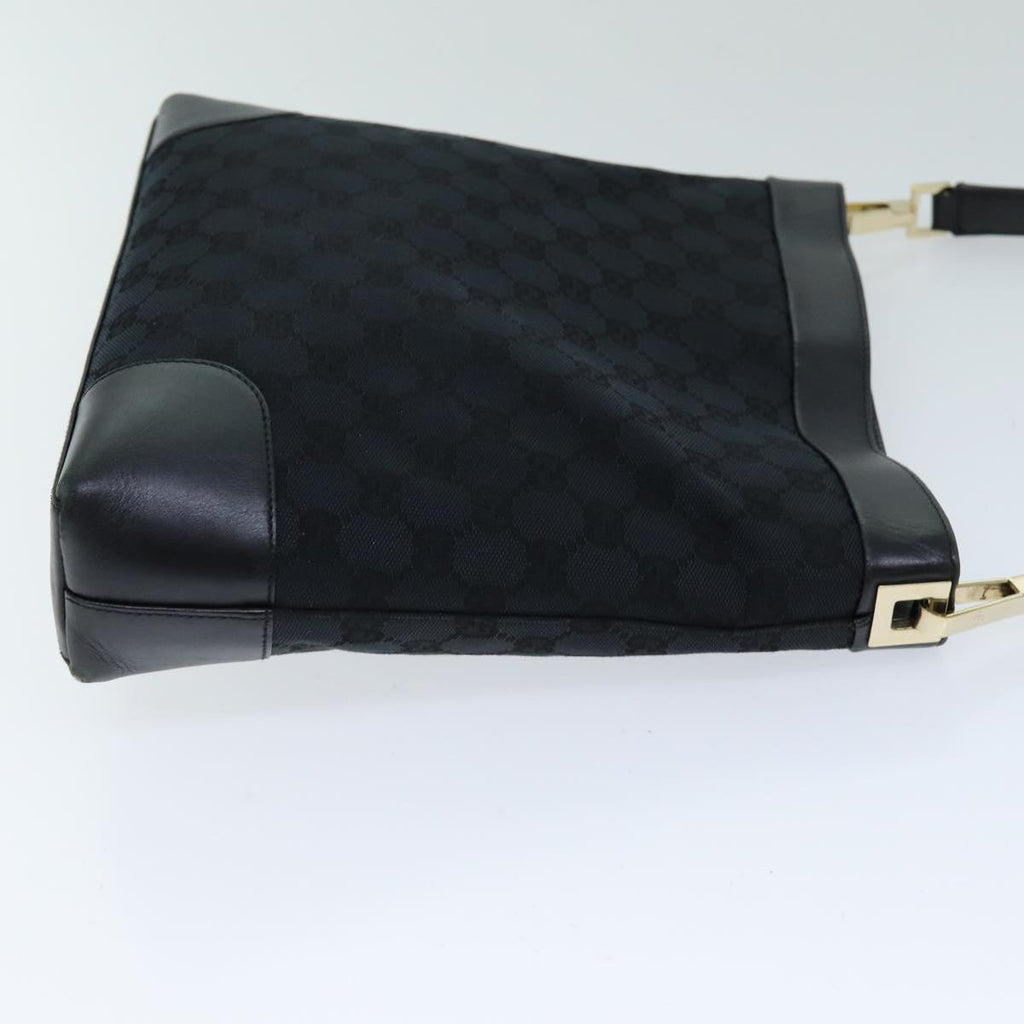 GUCCI GG Canvas Shoulder Bag Black 001 4231 75599