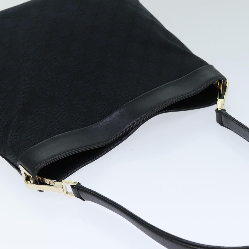 GUCCI GG Canvas Shoulder Bag Black 001 4231 75599