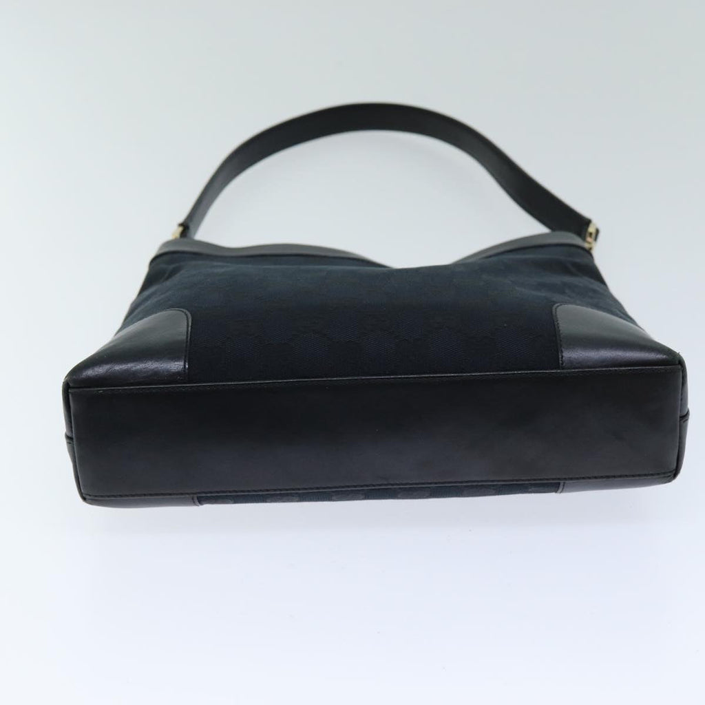GUCCI GG Canvas Shoulder Bag Black 001 4231 75599
