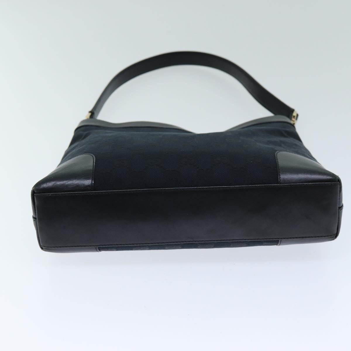 GUCCI GG Canvas Shoulder Bag Black 001 4231 75599