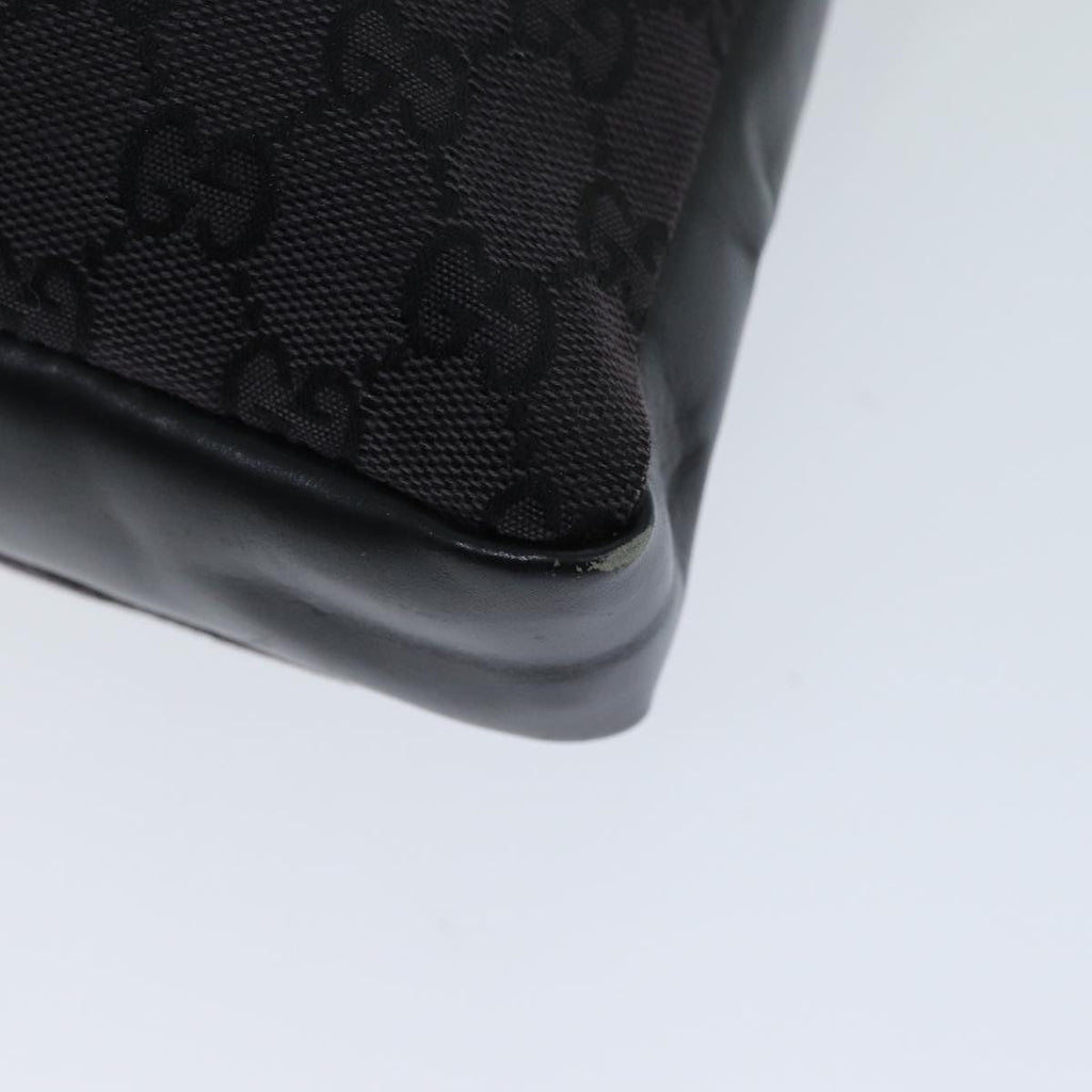 GUCCI GG Canvas Shoulder Bag Black White 001 4094 75600