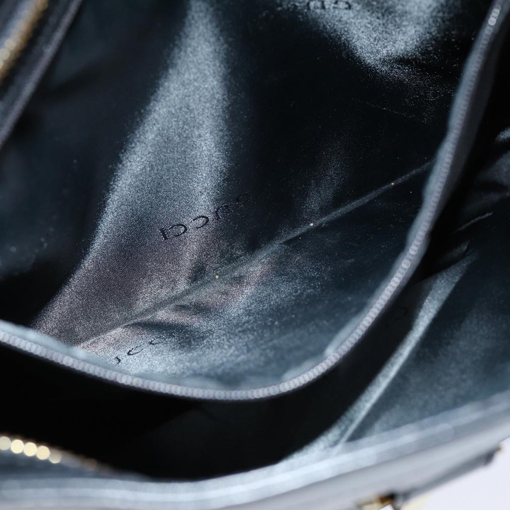 GUCCI GG Canvas Shoulder Bag Black White 001 4094 75600