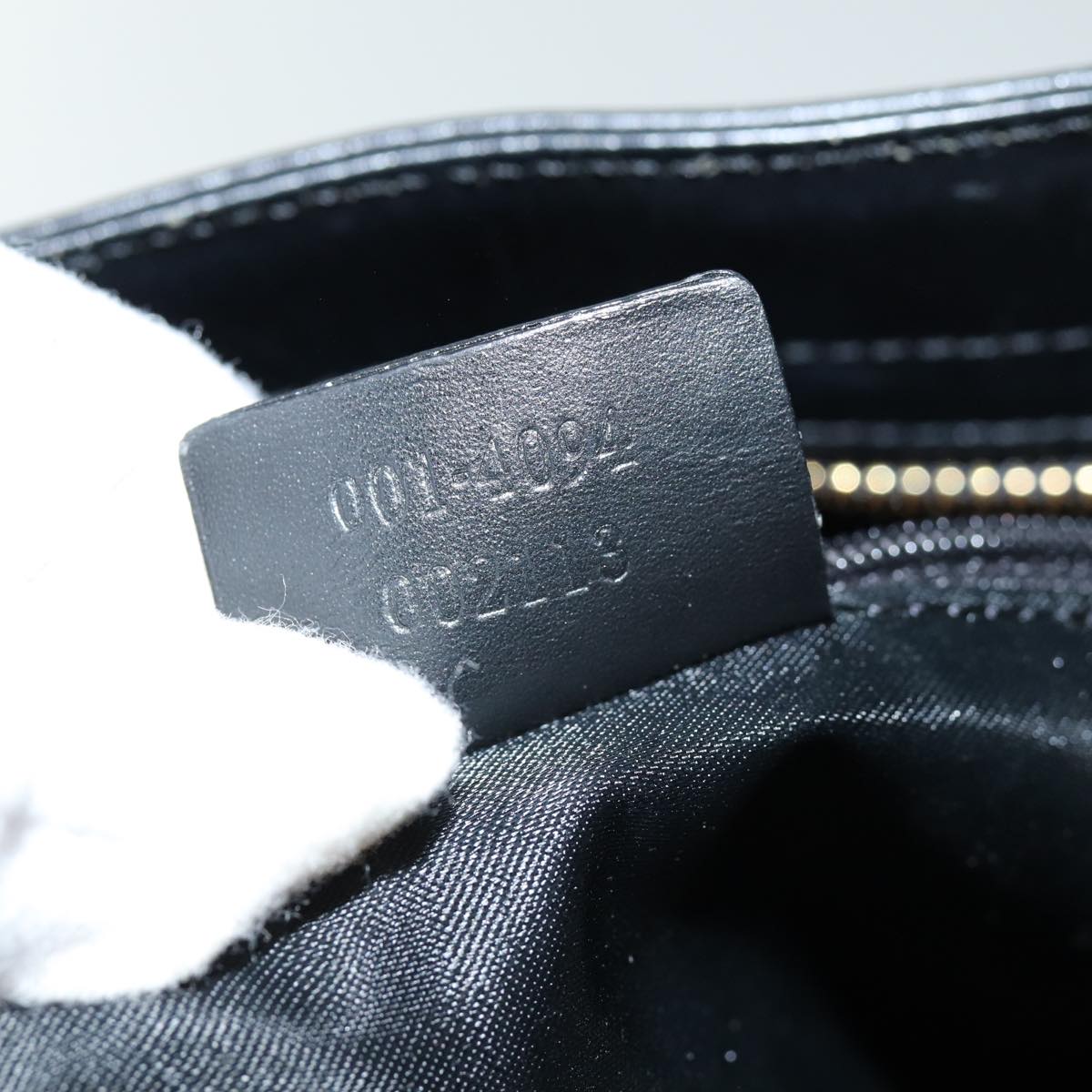 GUCCI GG Canvas Shoulder Bag Black White 001 4094 75600