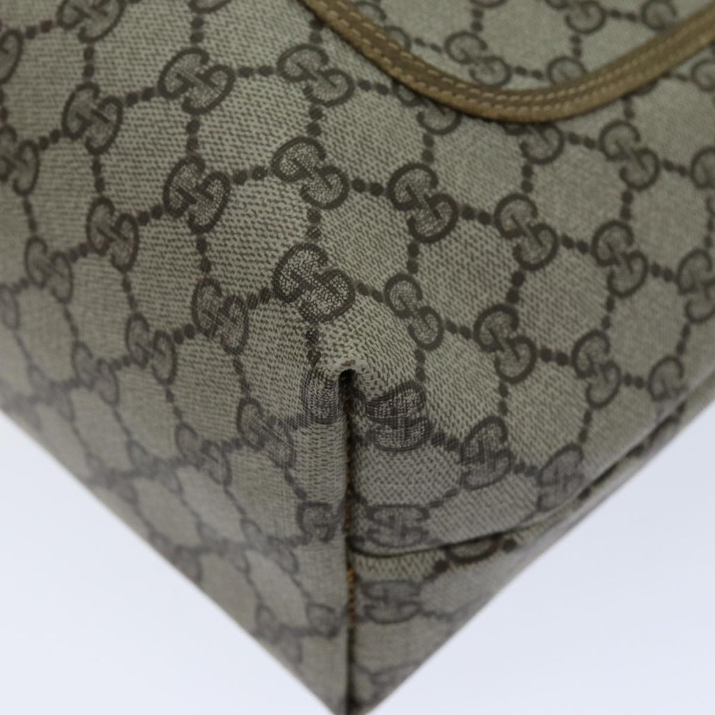 GUCCI GG Supreme Web Sherry Line Tote Bag PVC Red Beige 002 23 4487 75601