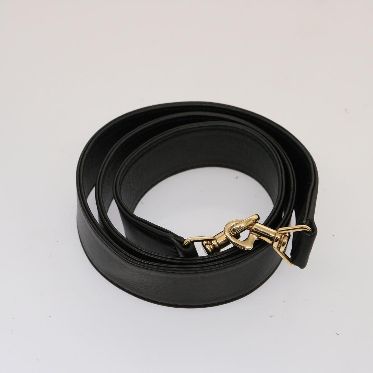 GUCCI Bamboo Shoulder Bag Leather 2way Black 001 1638 2123 75603