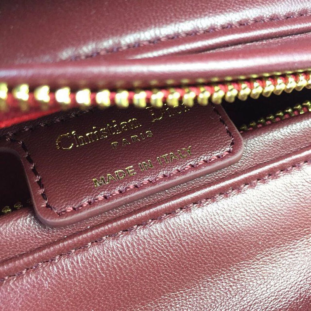 GLAMI MeGLAMIum Lady Bag Gold Toned Hardware Burgundy For Women 24cm/9in CD