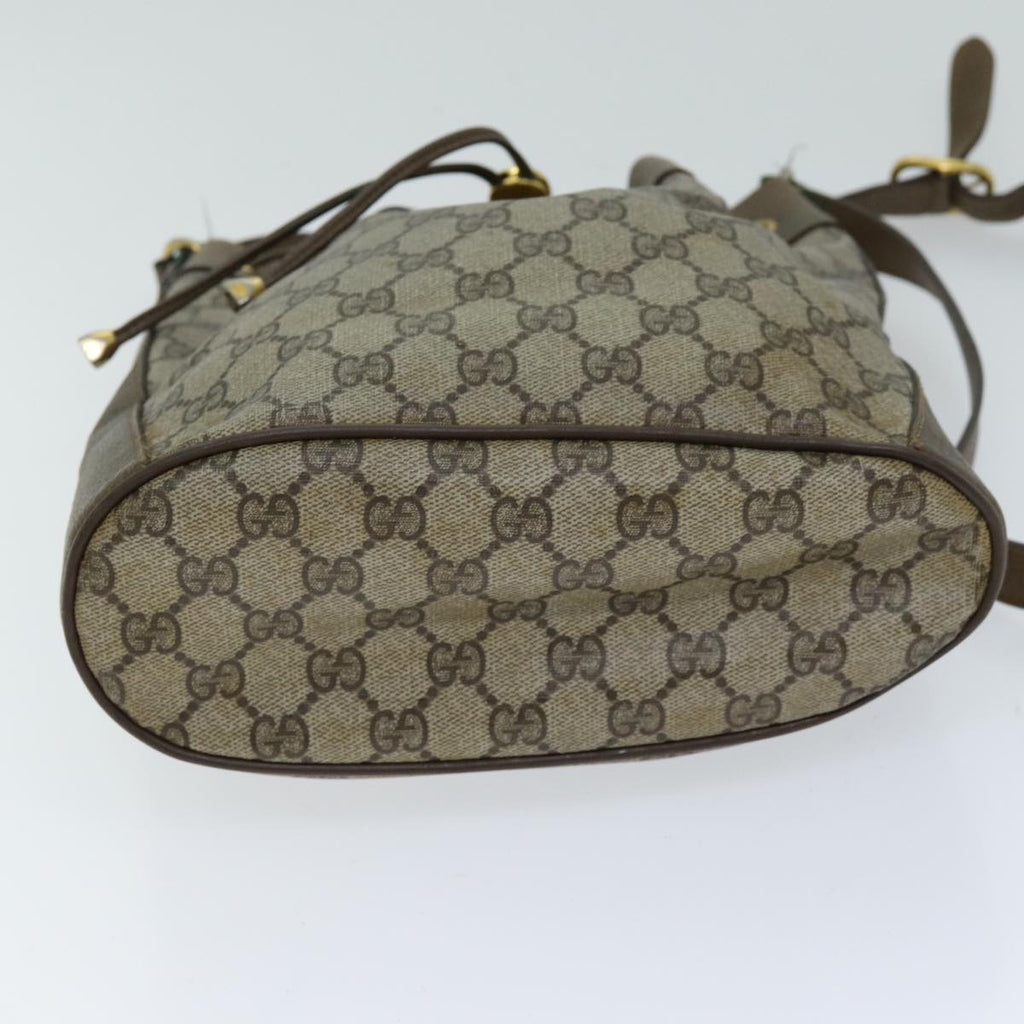 GUCCI Web Sherry Line GG Supreme Shoulder Bag Beige Red 41 02 034 75621