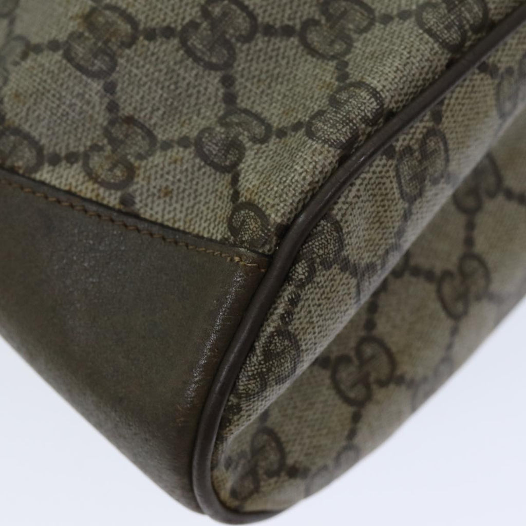 GUCCI Web Sherry Line GG Supreme Shoulder Bag Beige Red 41 02 034 75621