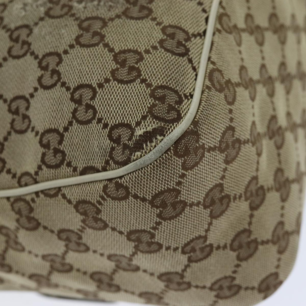 GUCCI GG Canvas Shoulder Bag Beige 153025 75622