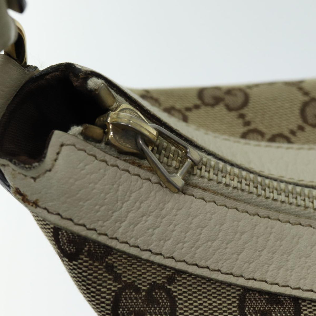 GUCCI GG Canvas Shoulder Bag Beige 153025 75622
