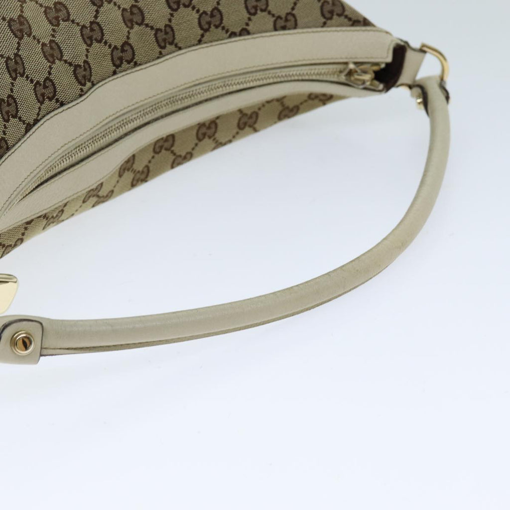 GUCCI GG Canvas Shoulder Bag Beige 153025 75622