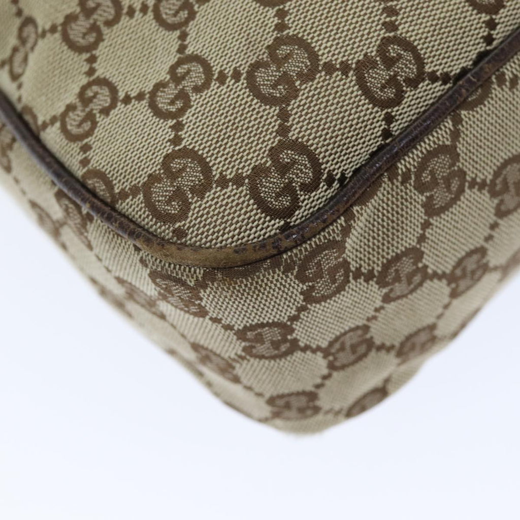 GUCCI GG Canvas Shoulder Bag Beige 131211 75623