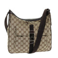 GUCCI GG Canvas Shoulder Bag Beige 131211 75623