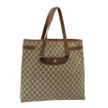 GUCCI GG Supreme Tote Bag PVC Beige 39 02 061 75624