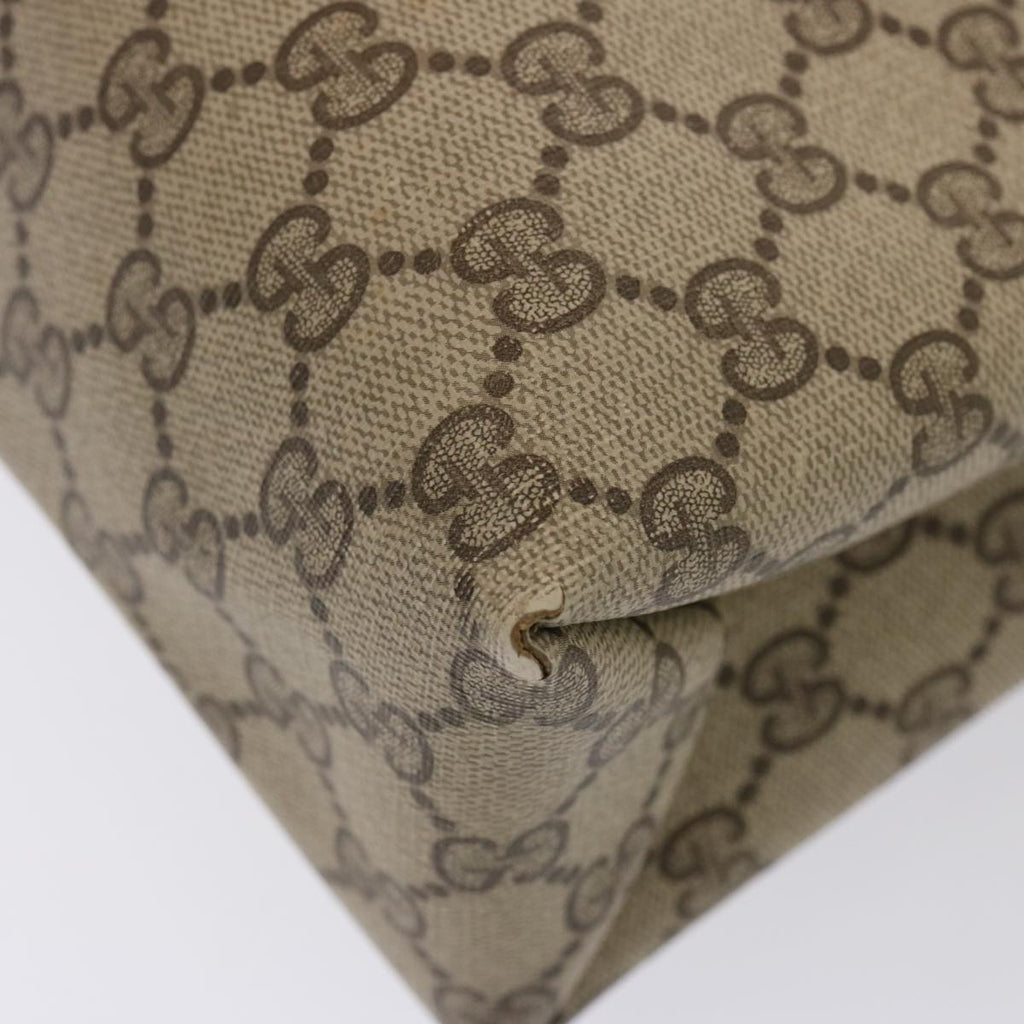 GUCCI GG Supreme Tote Bag PVC Beige 39 02 061 75624