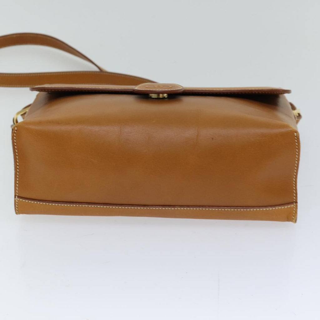 GUCCI Shoulder Bag Leather Brown 75672
