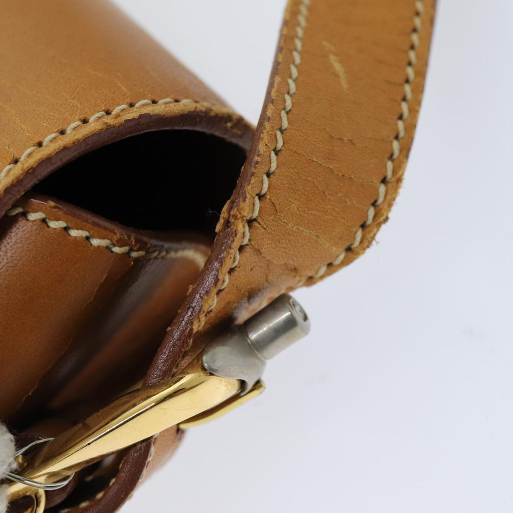 GUCCI Shoulder Bag Leather Brown 75672