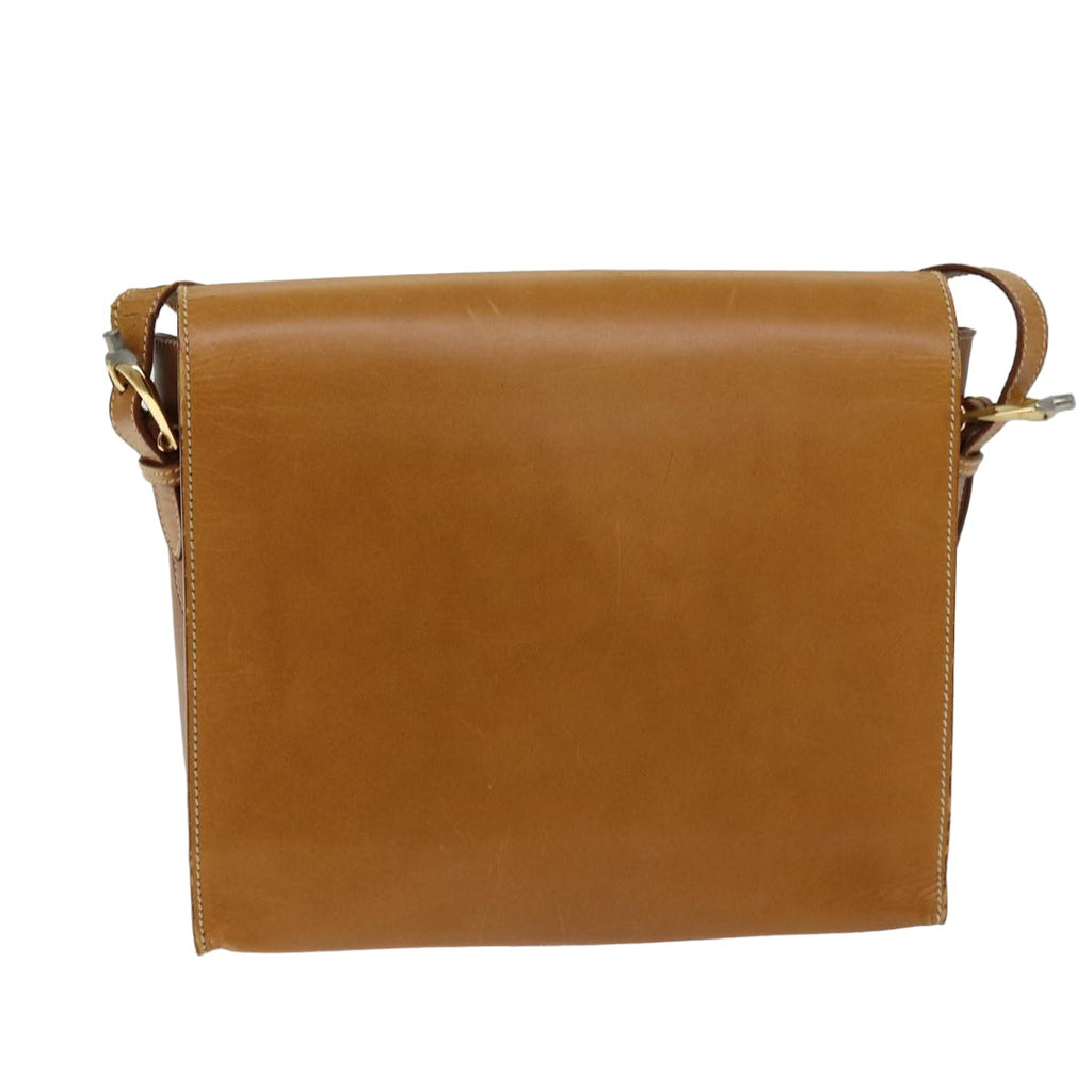 GUCCI Shoulder Bag Leather Brown 75672