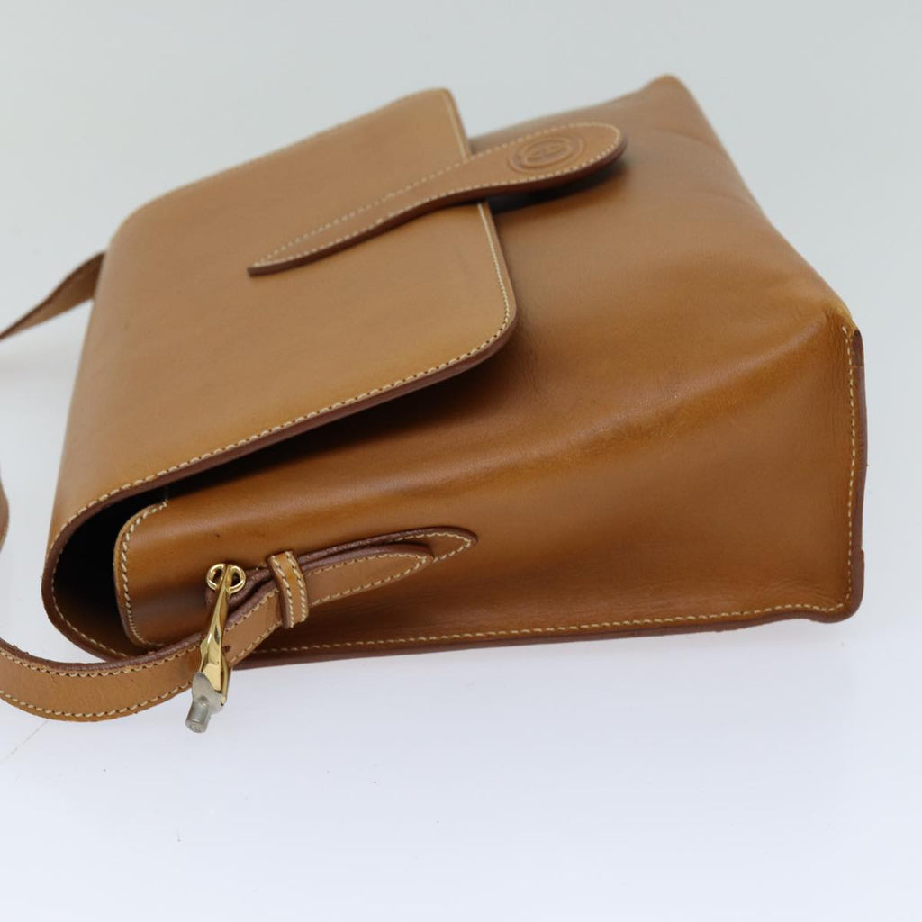 GUCCI Shoulder Bag Leather Brown 75672