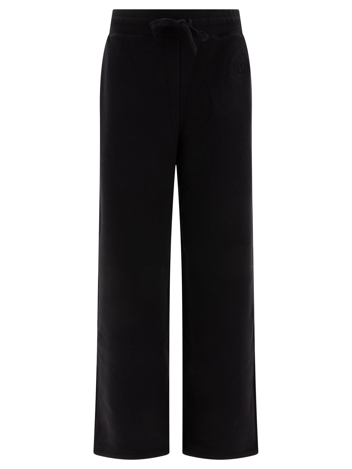 GUCCI Cotton T-Shirt Pants with Embroidery for Women - FW24