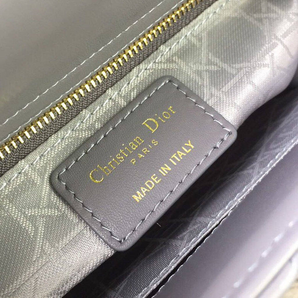 GLAMI Small Lady Bag Gold Toned Hardware Grey For Women 20cm/8in CD