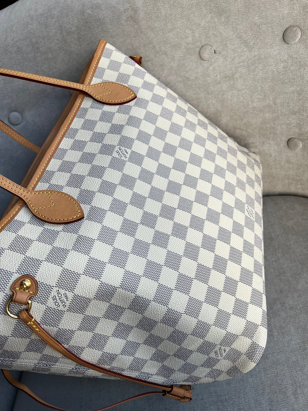 Louis Vuitton Neverfull MM Monogram Damier Azur (RRP £1,410)
