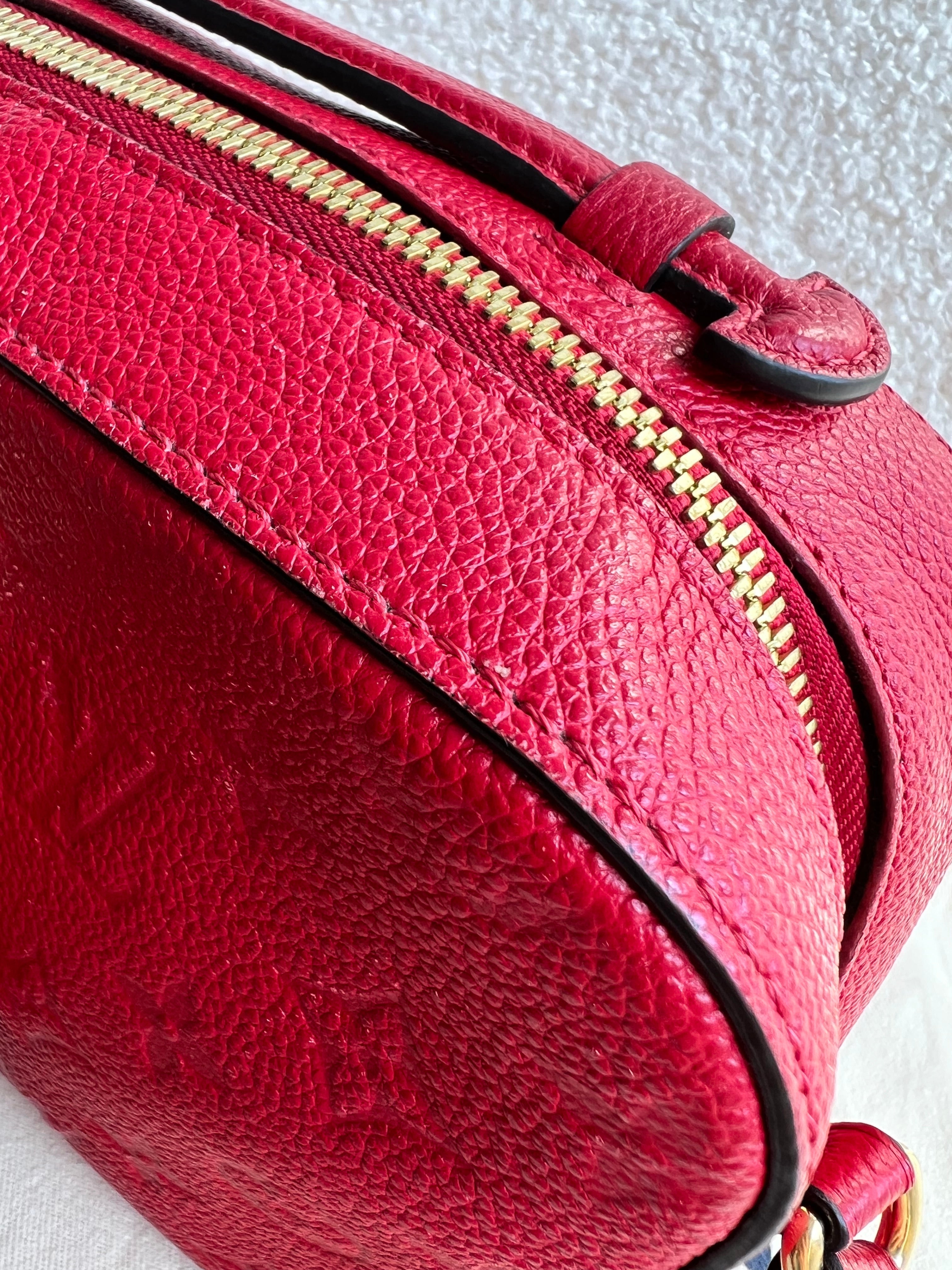 Louis Vuitton Saintonge Red Empreinte (RRP £1520)