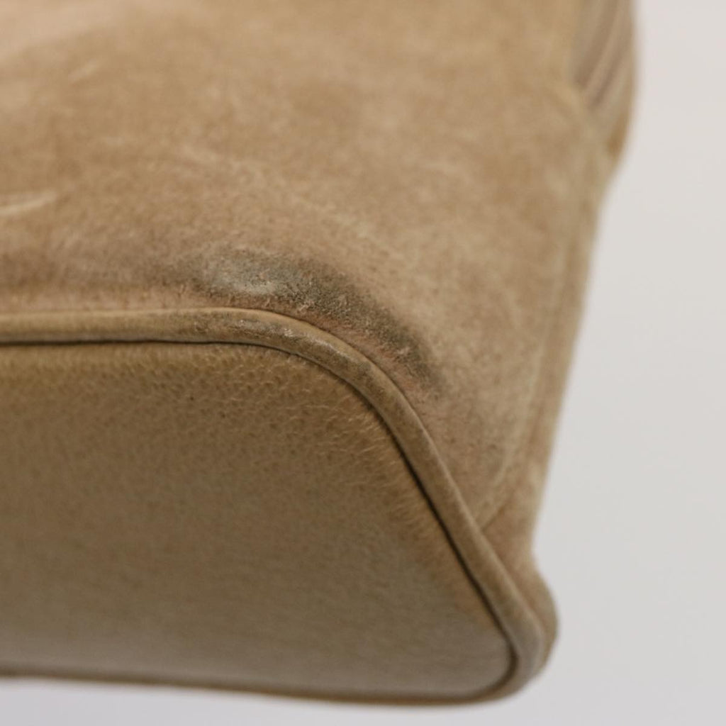 GUCCI Bamboo Hand Bag Suede 2way Beige 007 2032 0231 75795