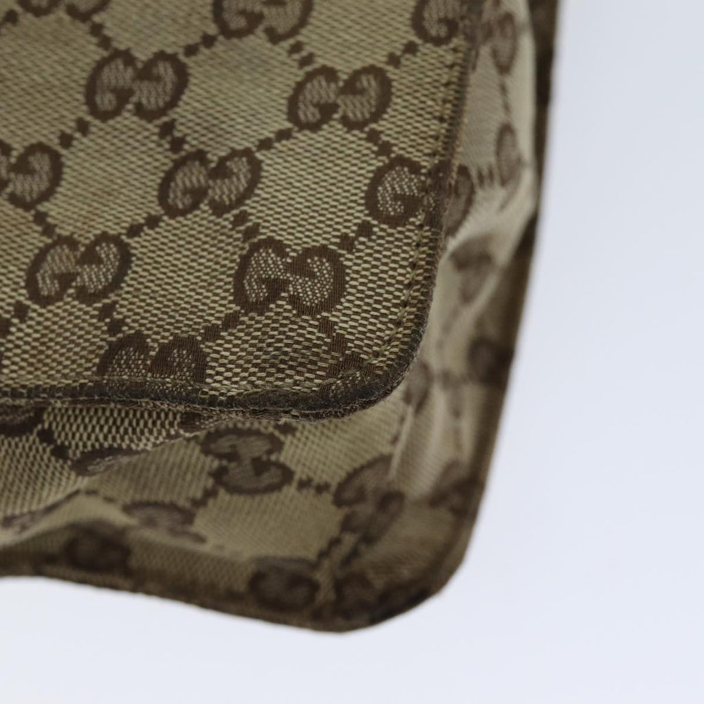 GUCCI GG Canvas Shoulder Bag Beige 120841 75829